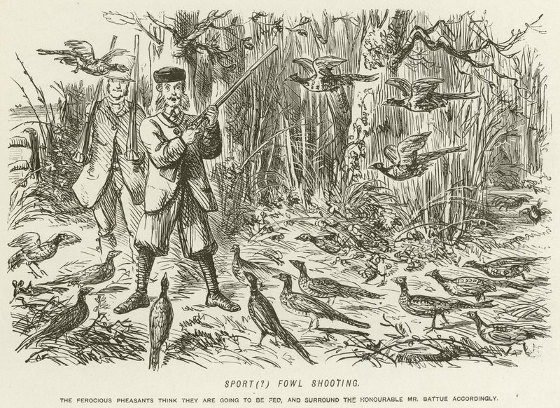 Deporte de caza de aves de John Leech