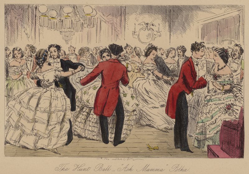 El baile de caza, Ask Mamma Polka de John Leech