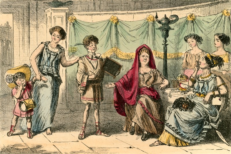 La madre de los Graco de John Leech