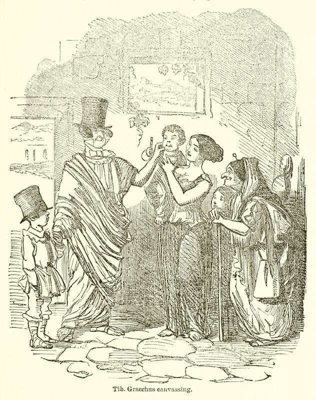 Tib. Gracchus haciendo campaña de John Leech