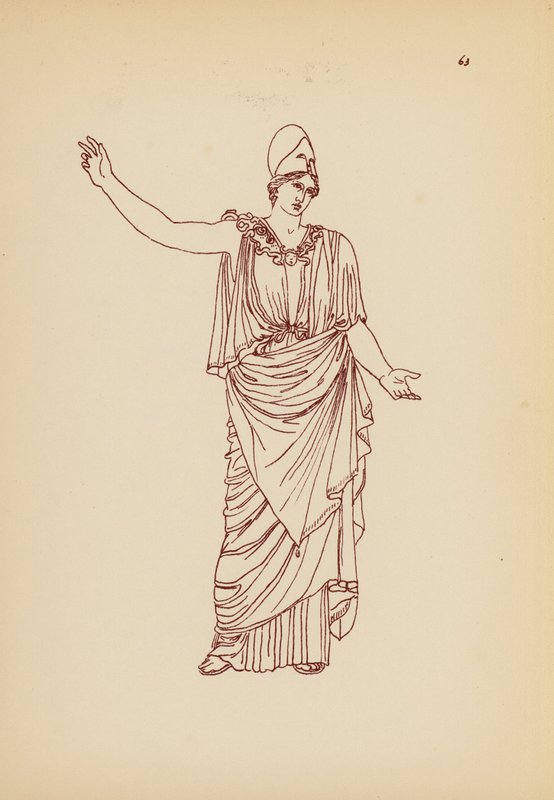 Traje femenino de la Antigua Grecia (litografía) de John Moyr Smith