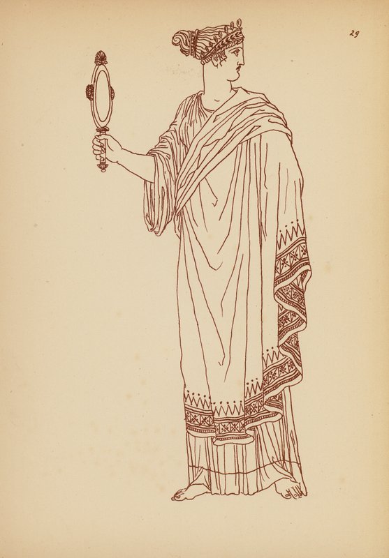 Traje femenino de la Antigua Grecia (litografía) de John Moyr Smith