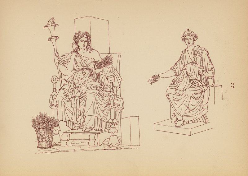 Traje femenino de la Antigua Grecia (litografía) de John Moyr Smith
