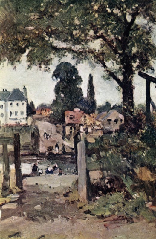 Ferry de Twickenham (litografía en color) de John Muirhead