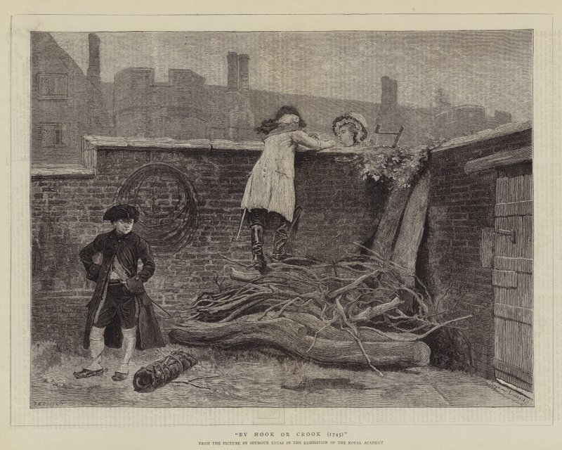 Por Gancho o por Ladron (1745) de John Seymour Lucas