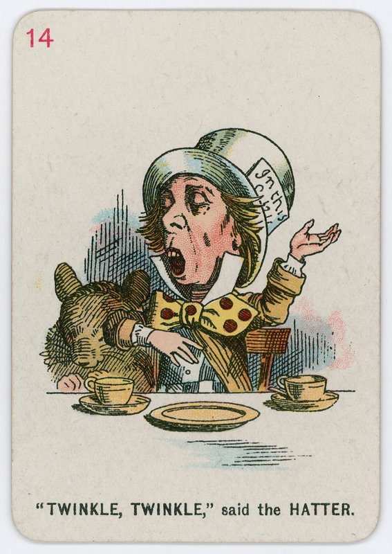 Brilla, brilla, dijo el Sombrerero de John Tenniel