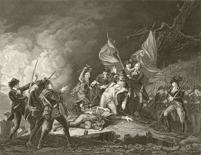 La muerte del General Montgomery de John Trumbull