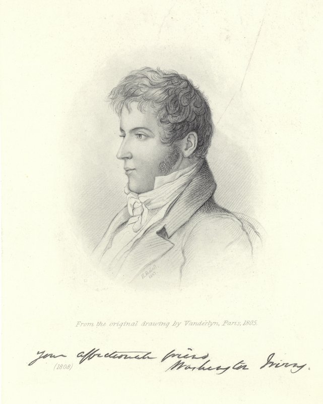 Retrato de Washington Irving de John Vanderlyn