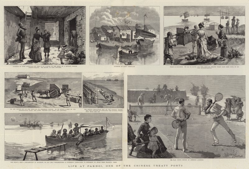 Vida en Pakhoi, uno de los puertos del tratado chino de Joseph Finnemore