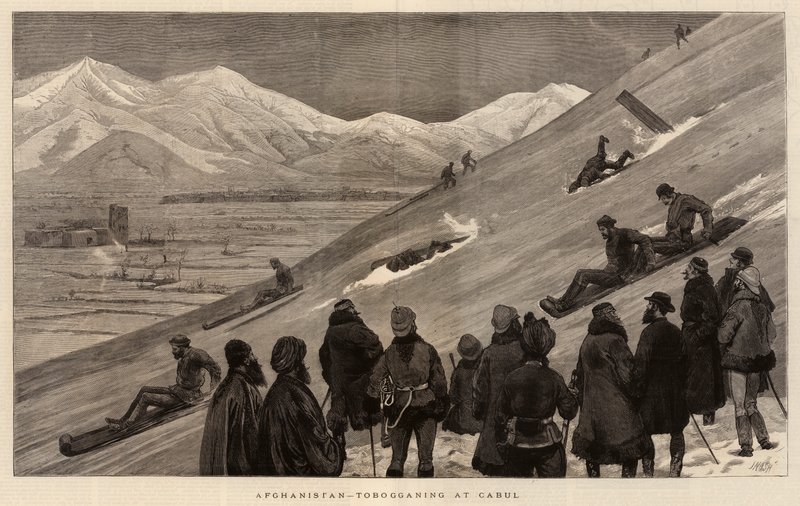 Afganistán, en trineo en Kabul de Joseph Nash