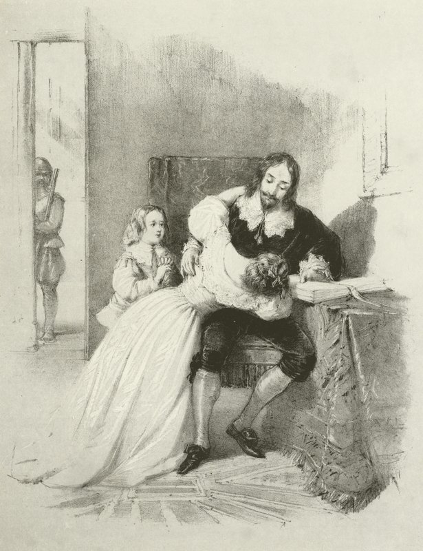 El rey Carlos I despidiéndose de sus hijos de Joseph Nash