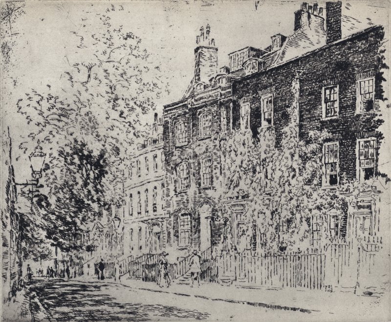 Great College Street de Joseph (after) Pennell