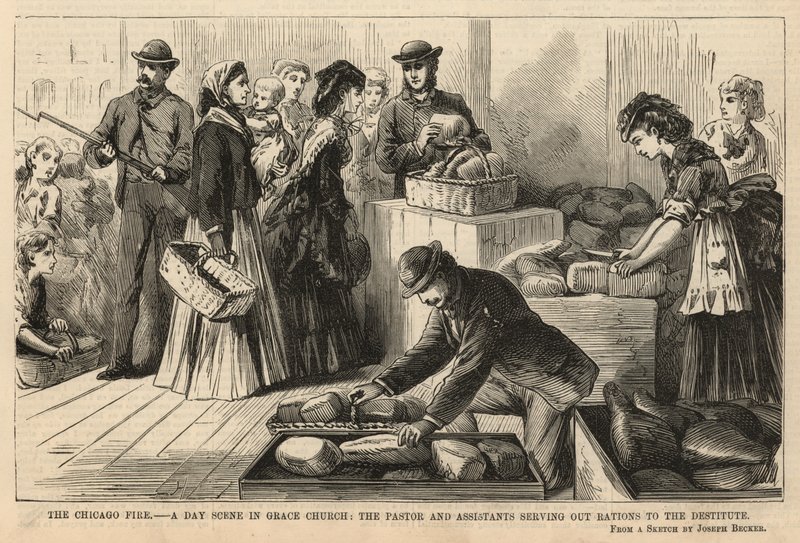 Una escena diurna en la Iglesia Grace de Joseph Becker