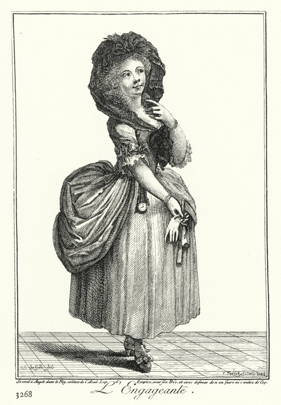 La chica encantadora (grabado) de Joseph Franz von (after) Goez
