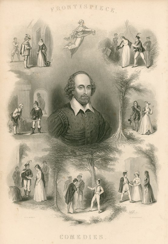 Comedias de Shakespeare - Frontispicio de Joseph Kenny Meadows
