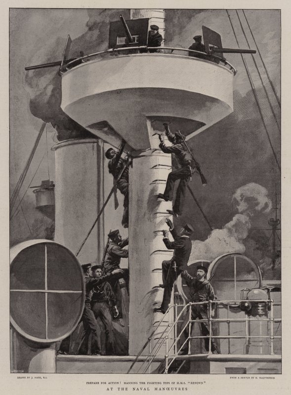 En las maniobras navales de Joseph Nash