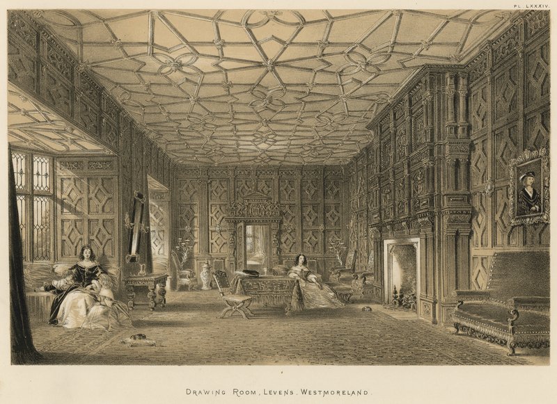 Sala de estar, Levens, Westmoreland de Joseph Nash