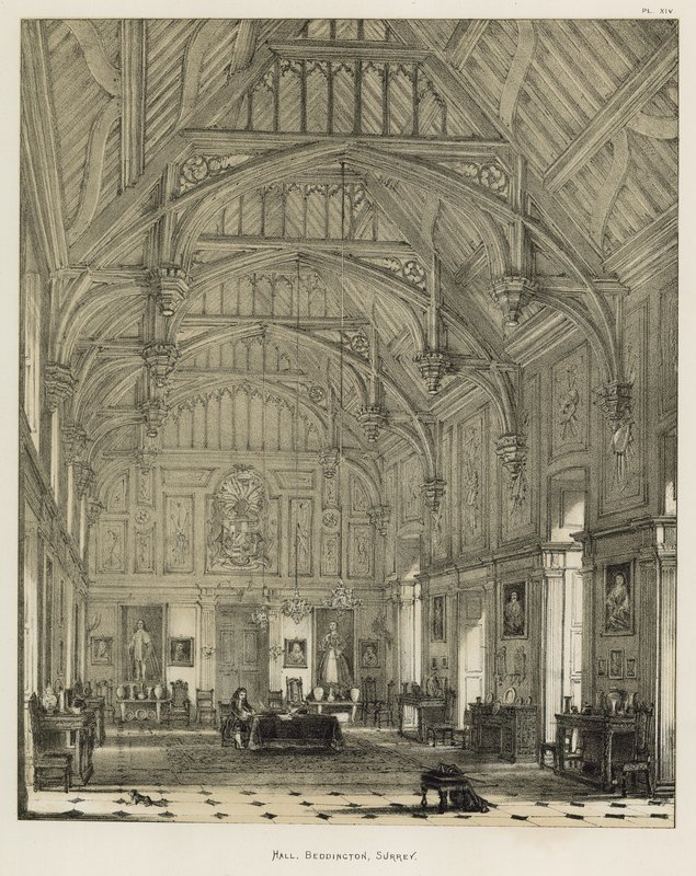 Salón, Beddington, Surrey de Joseph Nash