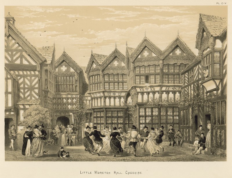 Little Moreton Hall, Cheshire de Joseph Nash