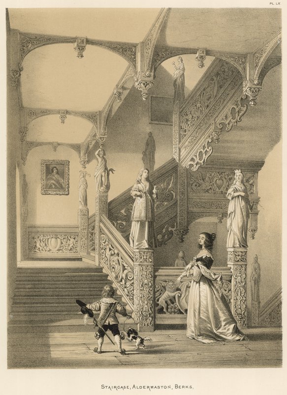 Escalera, Aldermaston, Berks de Joseph Nash