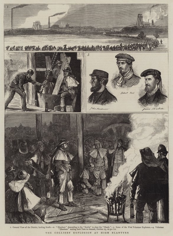La Explosión de la Mina en High Blantyre de Joseph Nash