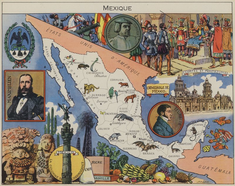 México (litografía en color) de Joseph Porphyre Pinchon