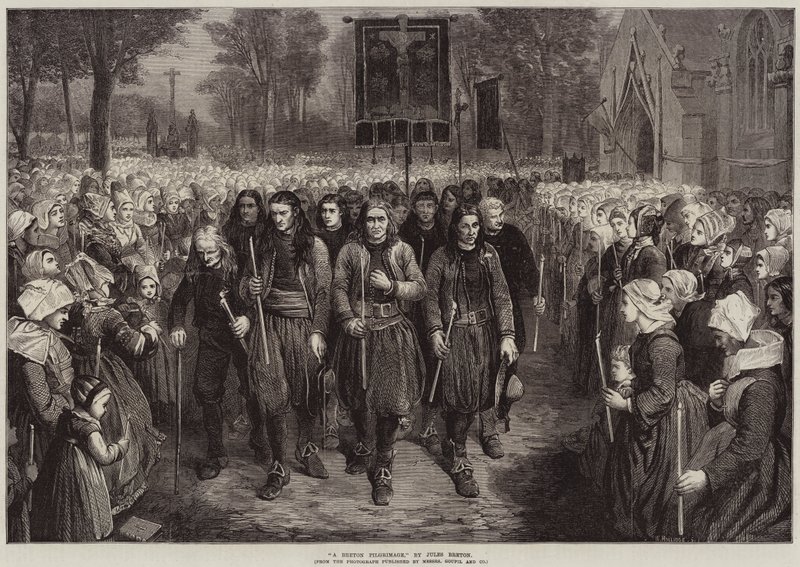 Una peregrinación bretona de Jules Breton