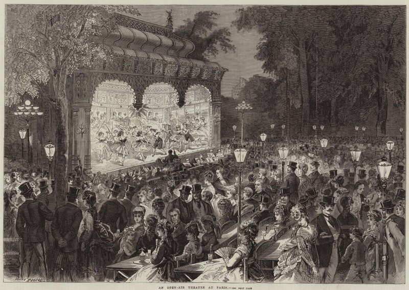 Un teatro al aire libre en París de Jules Pelcoq