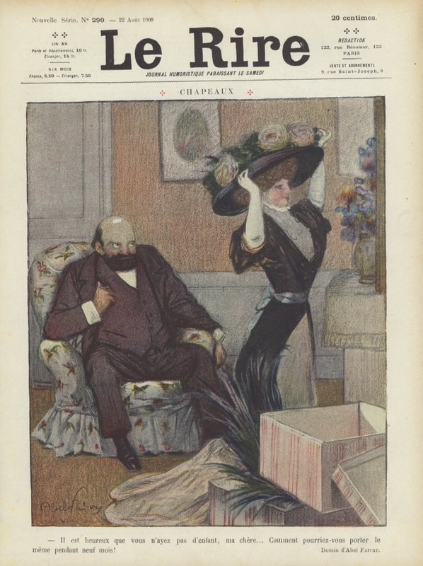 Ilustración para Le Rire de Jules Abel Faivre