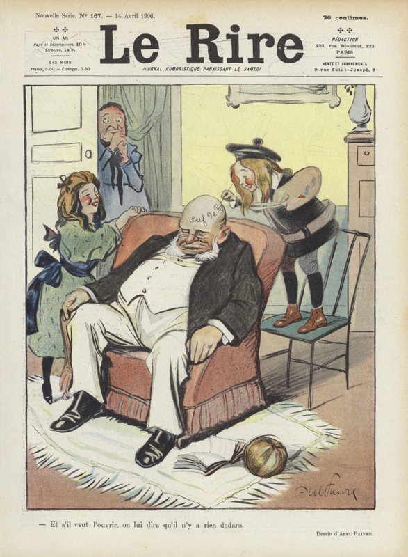 Ilustración para Le Rire de Jules Abel Faivre