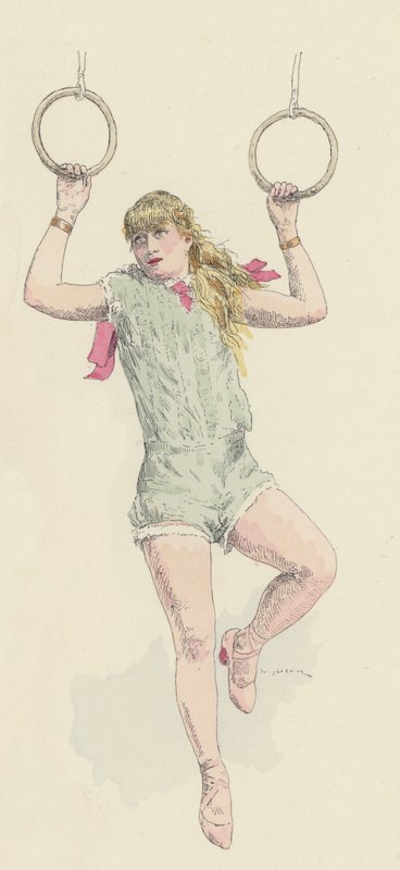 Acróbata femenina de Jules Arsene Garnier