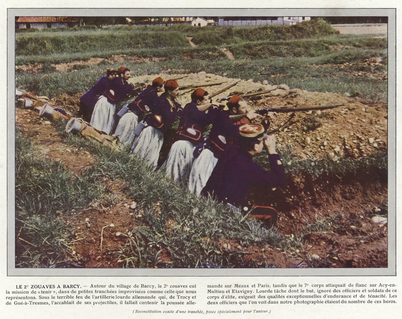 Le 2e Zouaves a Barcy de Jules Gervais Courtellemont
