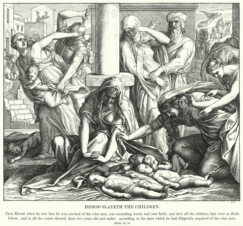 Herodes mata a los niños de Julius Schnorr von Carolsfeld