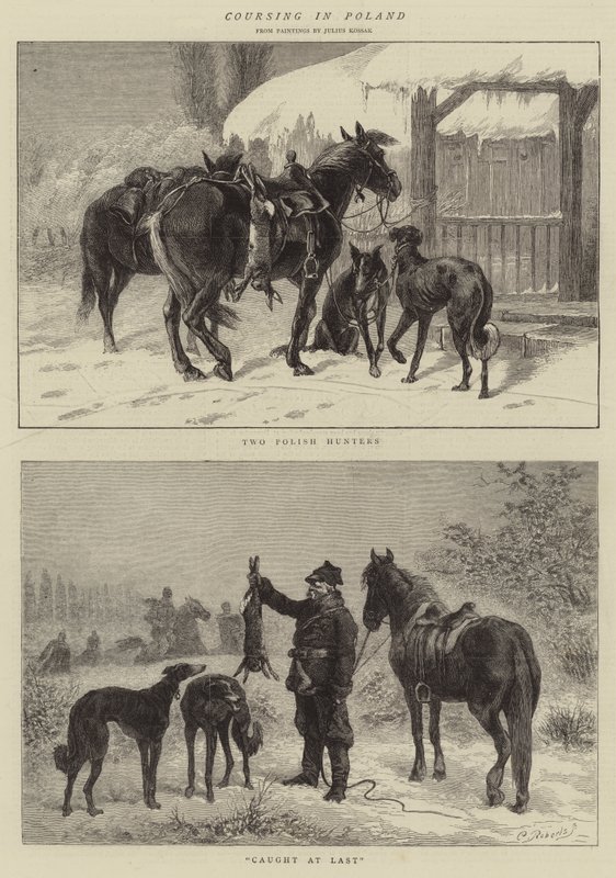Caza en Polonia de Juliusz Fortunat Kossak