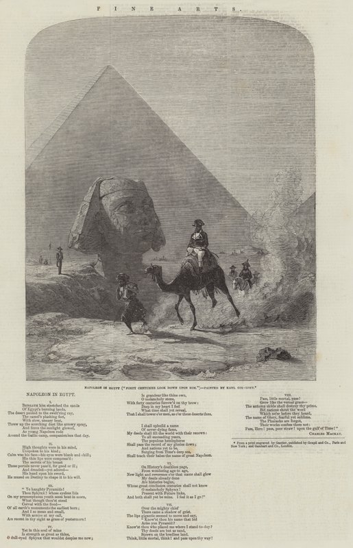 Napoleón en Egipto (Cuarenta siglos lo miran) de Karl Girardet