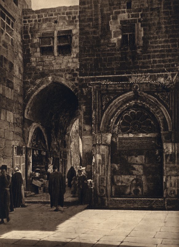 Jerusalén, Fuente (foto b/n) de Karl Grober