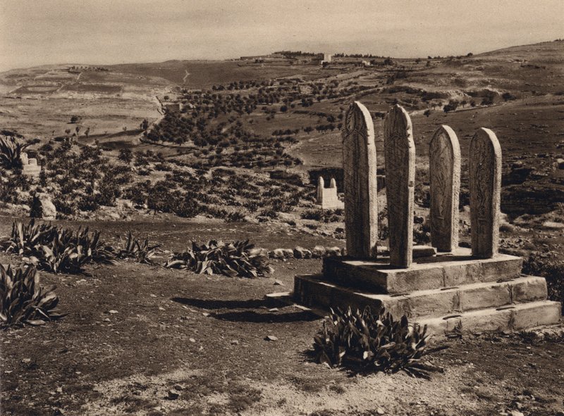 Jerusalén, tumba mahometana (foto b/n) de Karl Grober