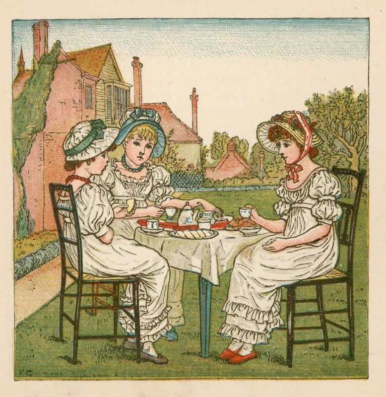 Té en el jardín de Kate Greenaway