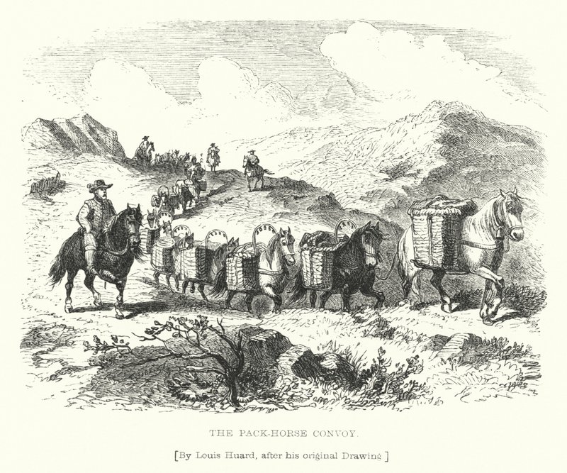 El convoy de caballos de carga de L. Huard