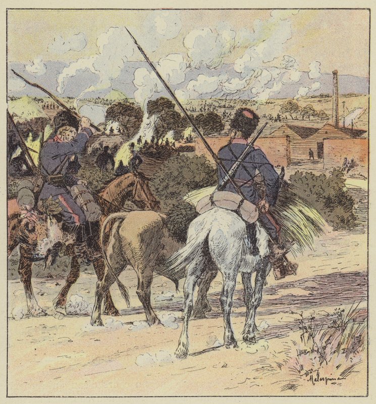 Bivouac de los cosacos del general Rennenkampf de L. Malespine