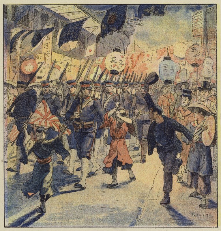 Manifestaciones patrióticas en Japón de L. Malespine