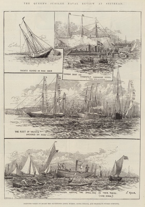 Revisión naval del jubileo de la reina en Spithead de Lancelot Speed