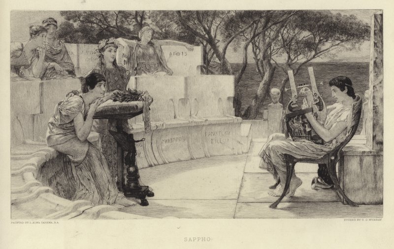 Safo de Lawrence Alma Tadema
