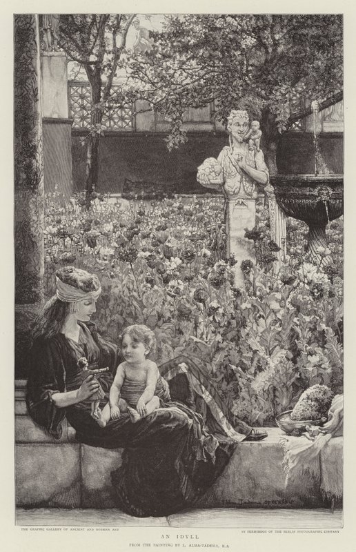 Un idilio de Lawrence Alma Tadema