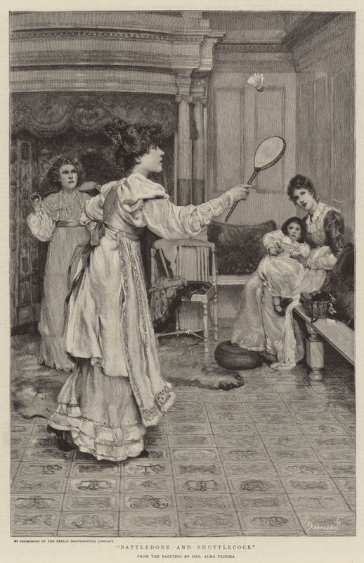 Battledore y Shuttlecock de Lawrence Alma Tadema