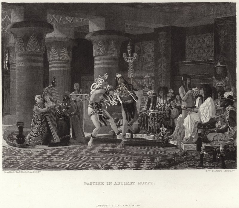Pasatiempo en el antiguo Egipto de Lawrence Alma Tadema