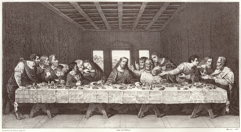La Última Cena de Leonardo da after Vinci