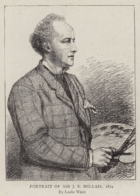 Retrato de Sir J E Millais, 1874 de Leslie Matthew Ward
