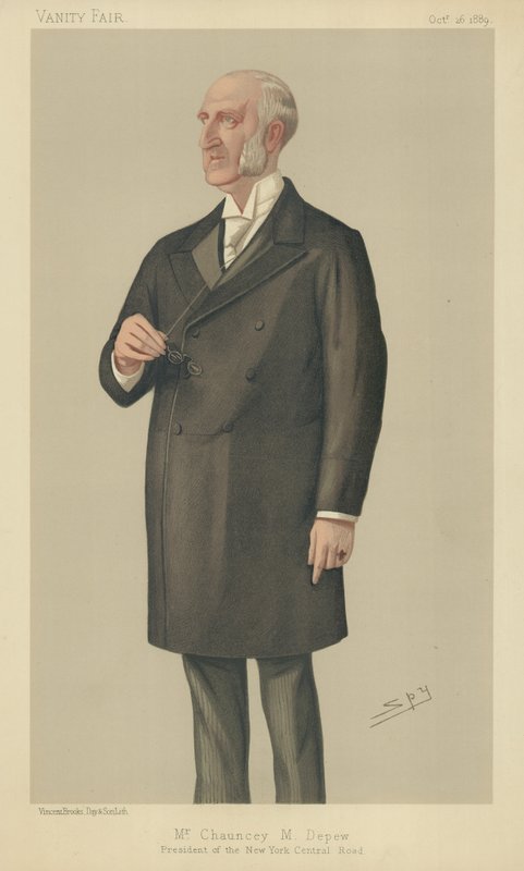 El Honorable Cauncey Mitchell Depew de Leslie Matthew Ward