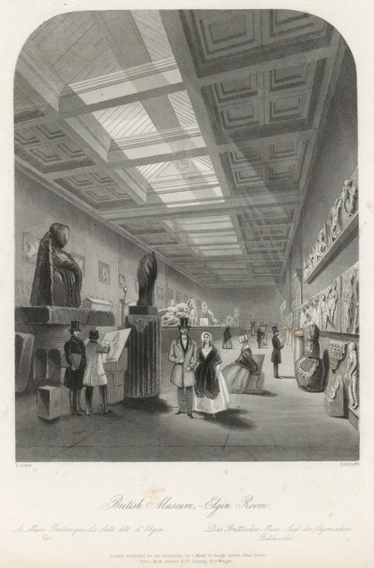 Sala Elgin en el Museo Británico de Llewellyn Jewitt